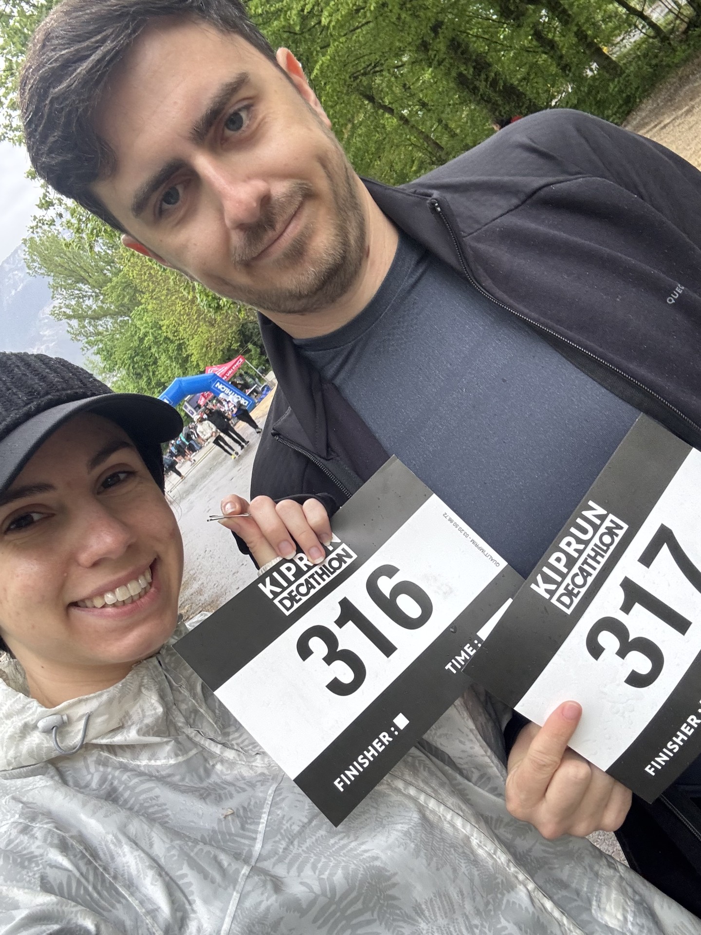 Cassandra et Joachim pendant un footing